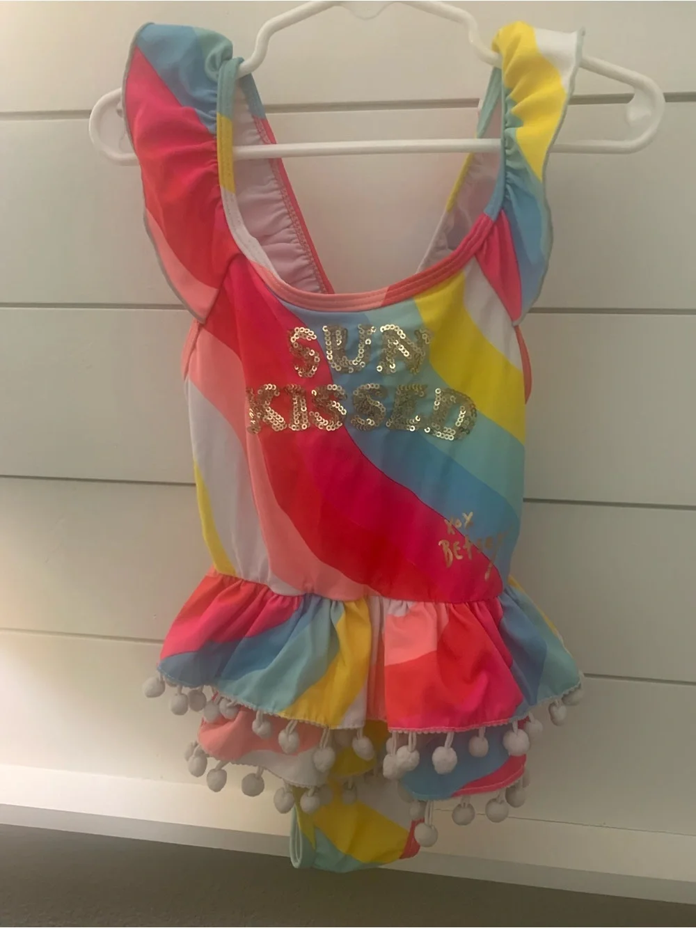 Betsey Johnson bright rainbow